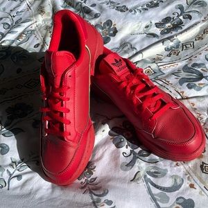 Adidas Continental 80 Ortholite Red Sneakers; 7